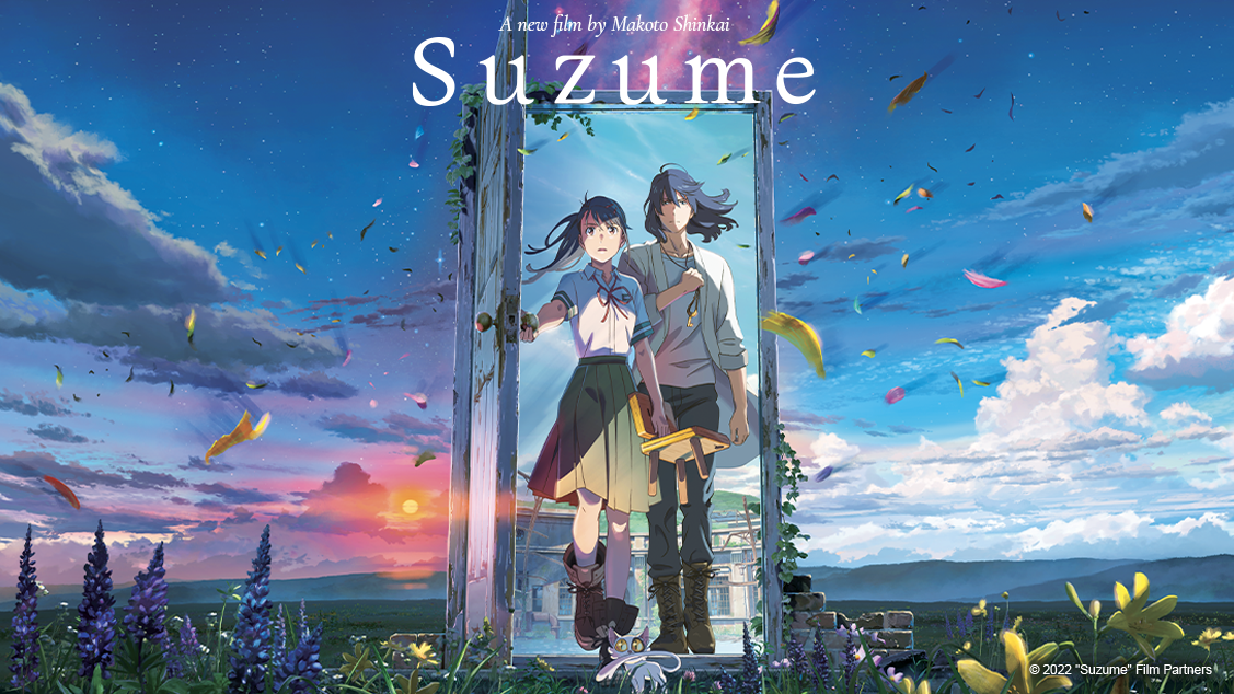 Suzume movie art poster