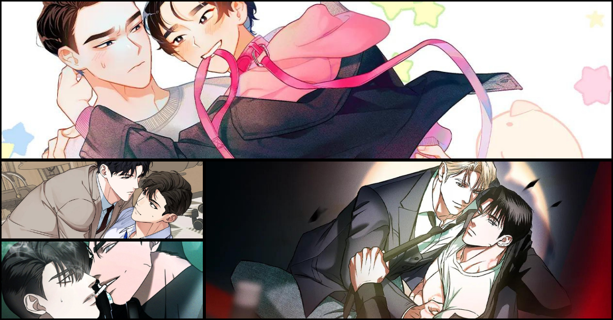 collage cover of bl manhwa